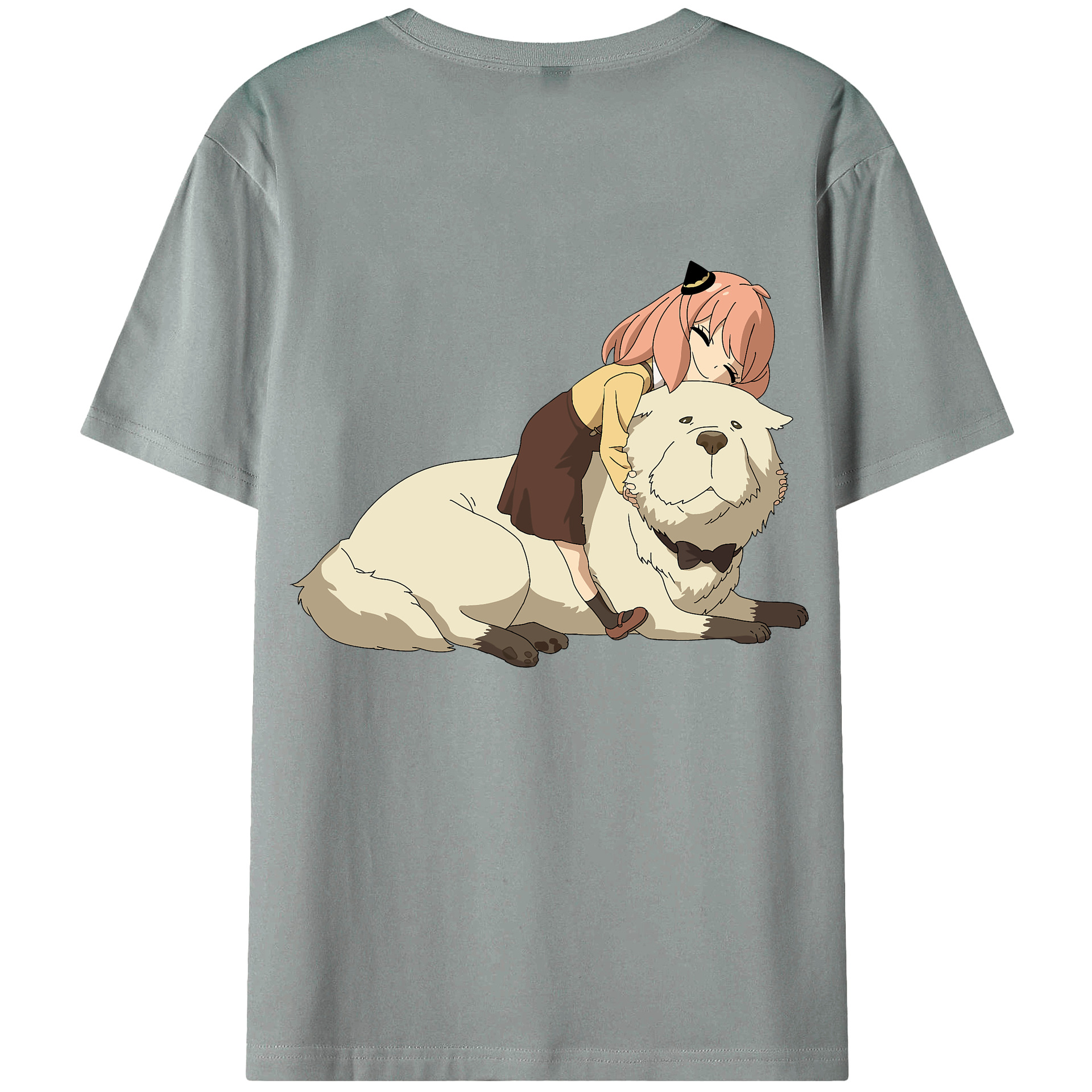 （画像用） SPY×FAMILY间谍家家酒 綿100％ メンズ半袖Tシャツ（バックプリント） 通気性